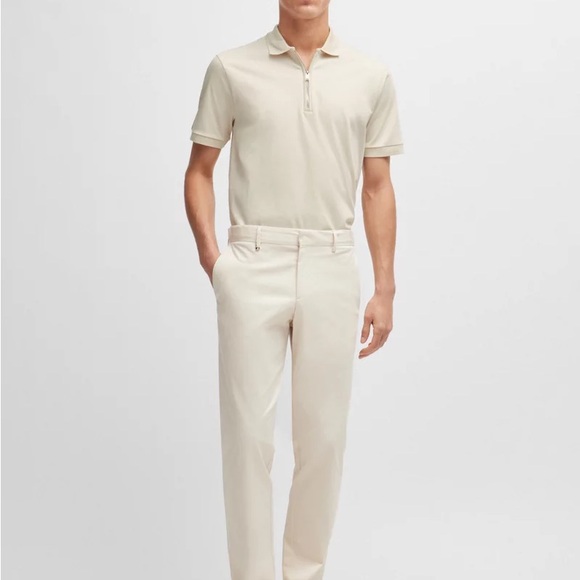 Hugo Boss slim-fitting polo shirt in mercerized interlock fabric - Picture 3 of 5